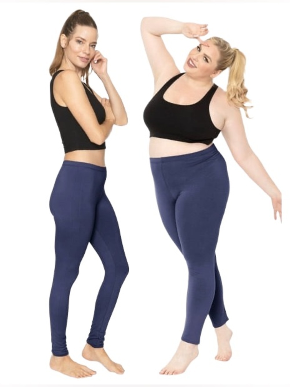 FOREVER 21 WOMEN’S ANKLE LENGTH LEGGINGS - NAVY SIZE 2X (NEW WITH TAGS)